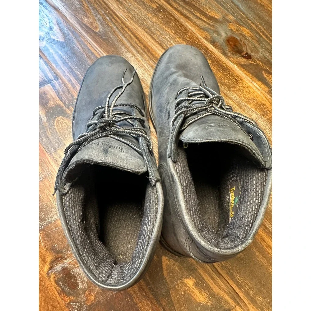 Timberland Mens Chukka Boots Dark Grey Nubuck Leather Lace Up Mid Top Size 11M